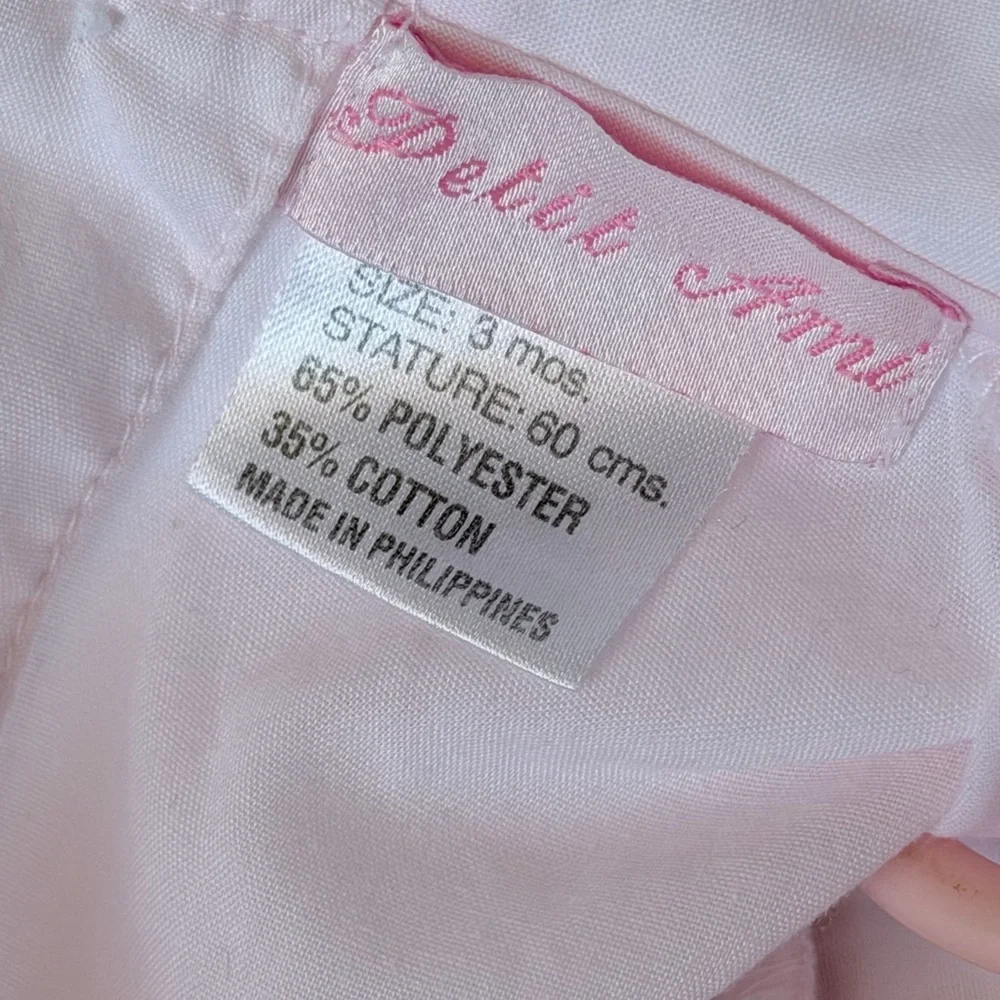 Petit Ami Soft Pink Smocked Romper